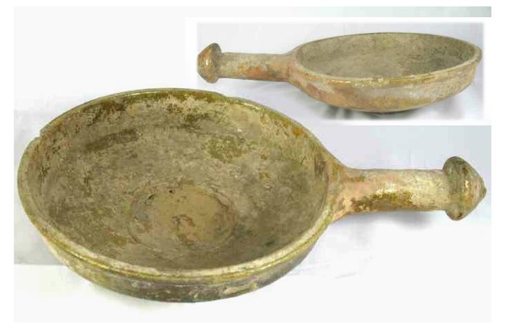 1739. **SOLD** Complete and intact Roman glazed patera