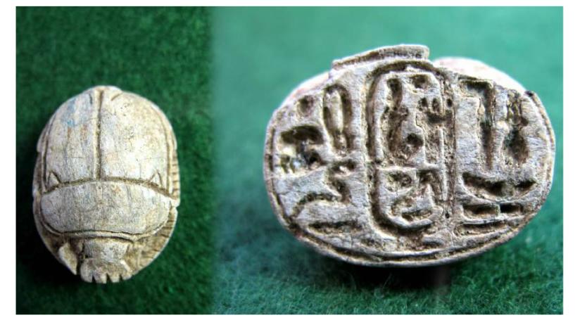 1845. **SOLD**  Egyptian scarab for Ramases II with rare eipthet