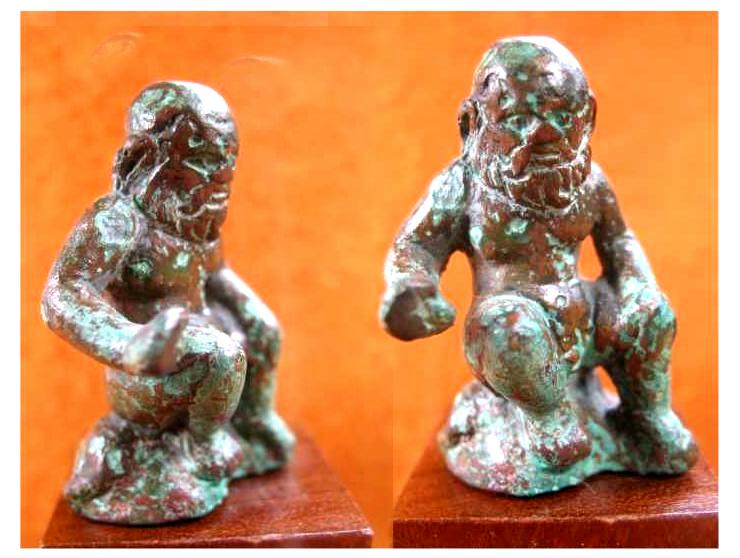 768. Charming Greek Hellenistic bronze satyr