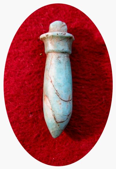 963a. **SOLD**Really very fine Egyptian hardstone Wadj amulet 