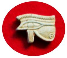  **SOLD**Really fine Wadjet eye of Horus amulet 500 BC